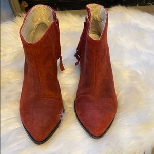 Trafaluc oxblood booties